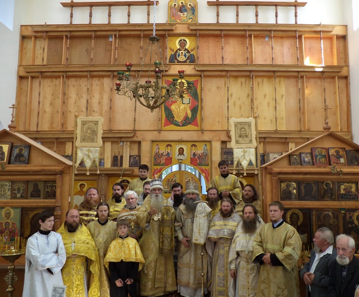 7 августа 2013 года митрополитом Корнилием храм был освящён во имя Всемилостиваго Спаса